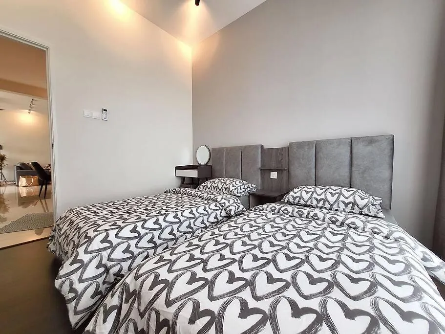 Ultimate Skyline Penthouse W Bathtub 3 Bedroom 6 Pax Johor Bahru Lägenhet